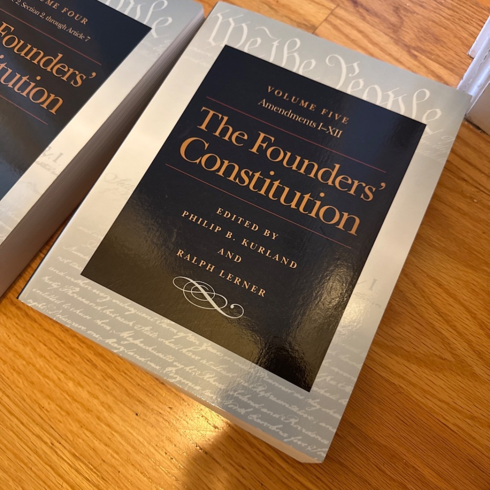 The Founders' Constitution Soft Cover Complete Five Volume Set - Picture 2 of 4